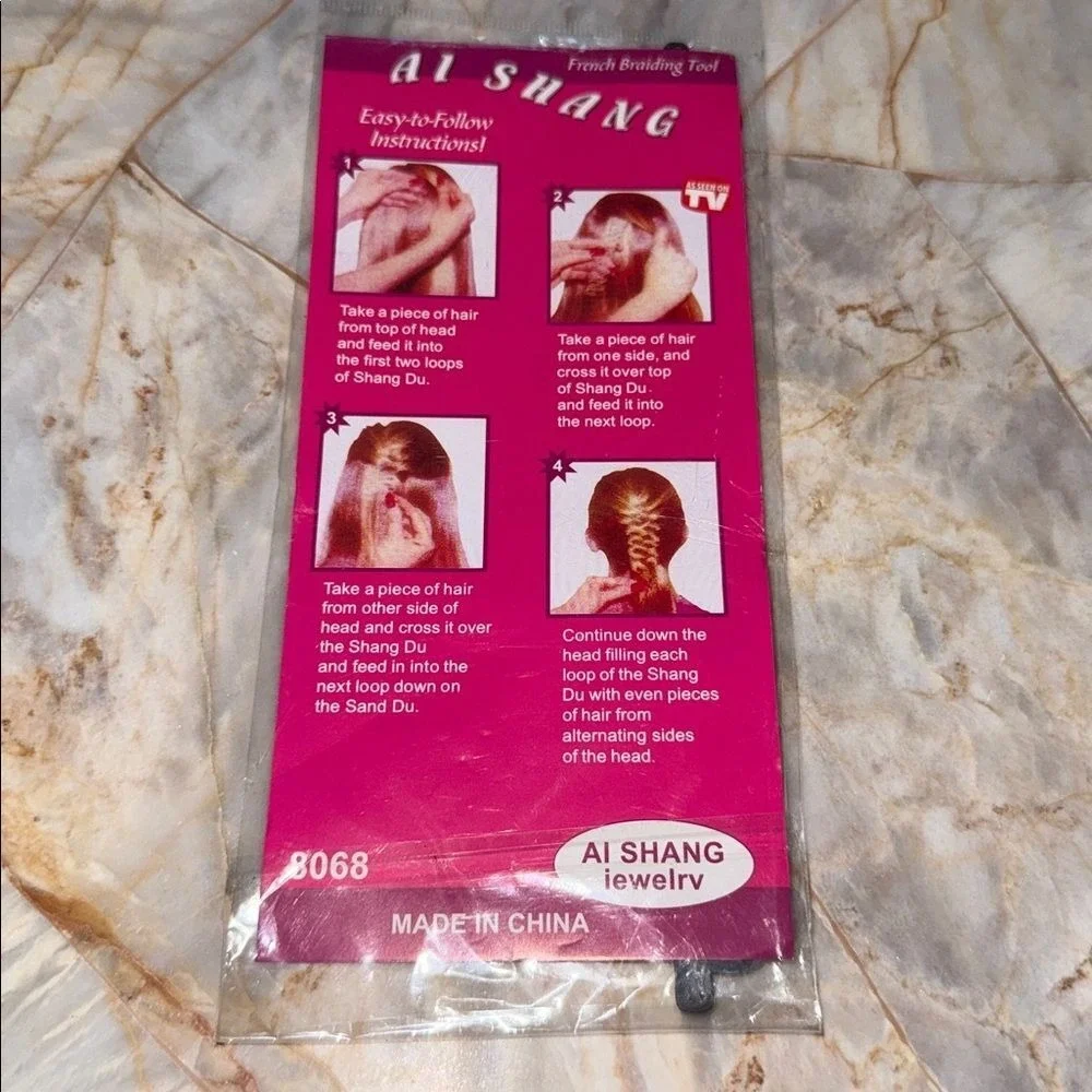 Ai Shang Jewelry French Braiding Tool Black Hair Weaver Model 8068 As Seen On TV